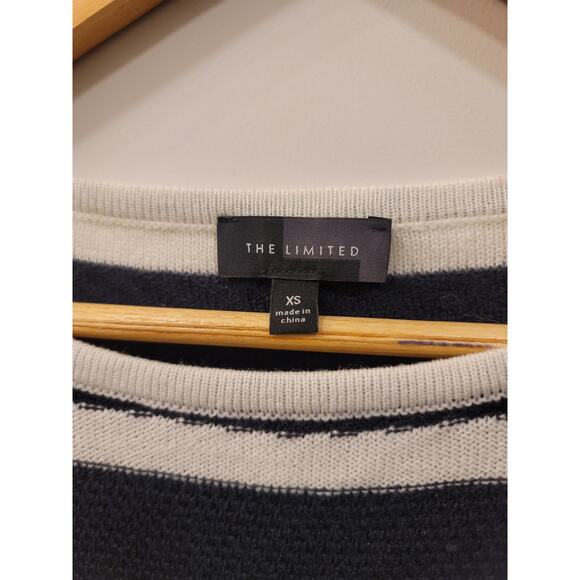 The Limited Black and White Striped Sweater - Picture 3 of 6